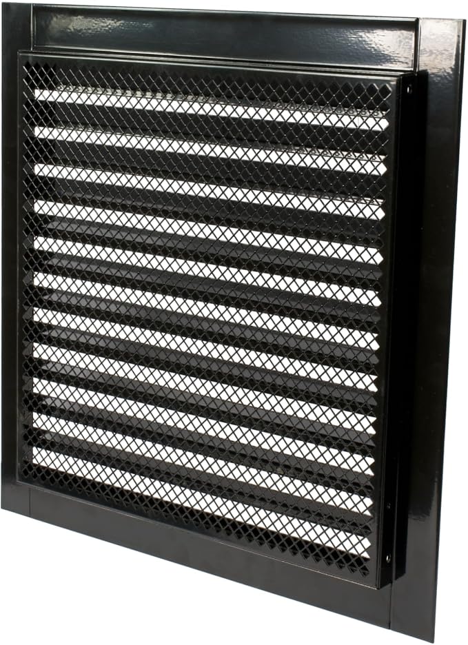 Repa Market 12" x 12" Inch Galvanized Steel Black Soffit Air Vent Cover - Image 8