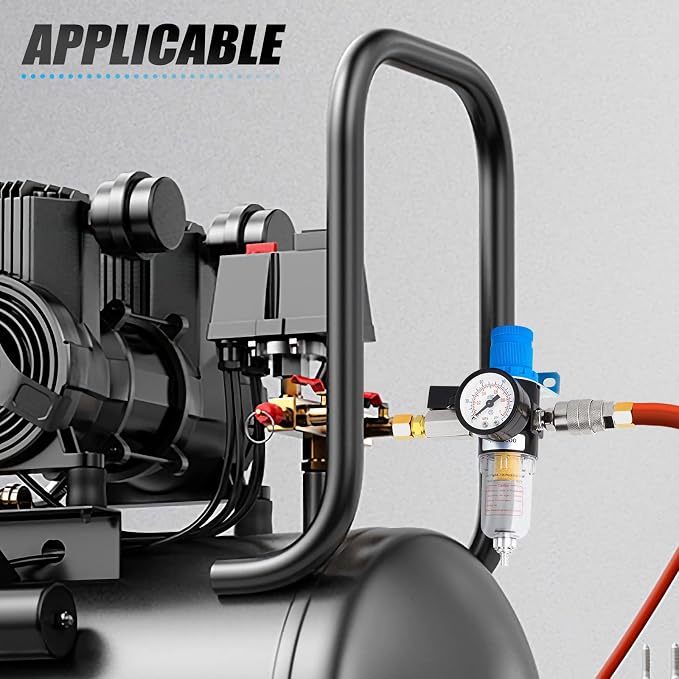 MEANLIN Air Compressor Moisture Filter, AFR2000 Air Line Filter, 1/4" NPT Inlet - Image 7