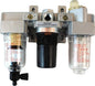1/4" NPT Mini Compressed Air In Line Filter Regulator Lubricator Oiler Combo by AllToolDepot