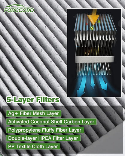 Cabin+Engine Air Filter Fit for CX-5, Mazda 3, Mazda 6 Not Turbo, Cabin Filter - Image 4