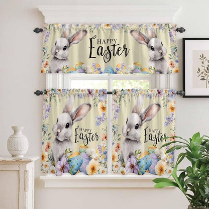 Happy Easter Kitchen Curtains Set 3 Piece - Image 9