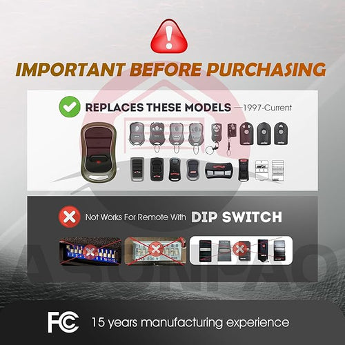 2X Genie Garage Door Opener Remote G3T-A G3T-R G3T-BX Intellicode【10-Years-Warranty】