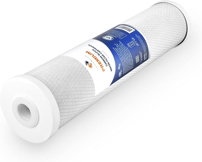 Aquaboon 5 Micron 20 x 4.5 Anti-Scale, CTO Filter Replacements Set NSF - Image 2