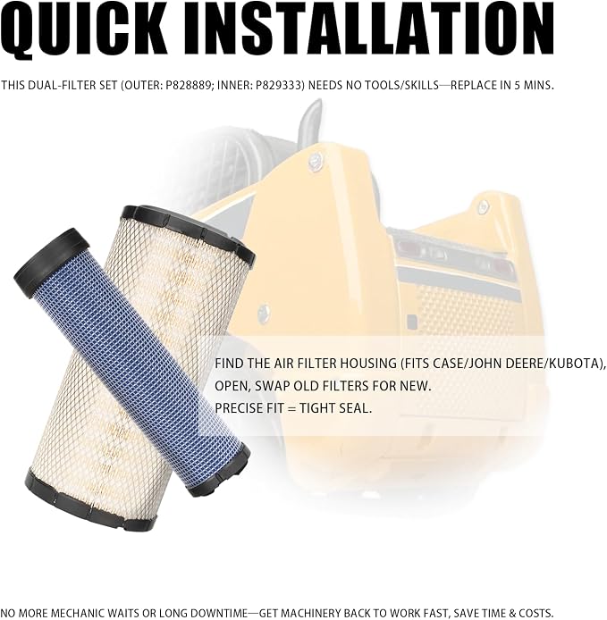 P828889 P829333 Air Filters Set Compatible - Image 6