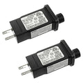 SIGANDG 12V 15W LED Transformer Replacement Class 2 Power LED Controller with 8 Modes Supply for Christmas String Light Inflatable Decorations IP44 Waterproof Low Voltage Transformer(2 Pcs)