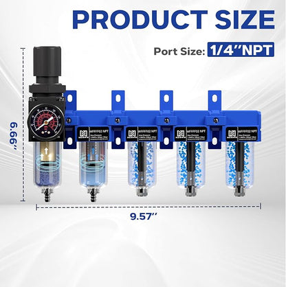 NEWPO 1/4" NPT 5 Stage Air Dryer - Image 2