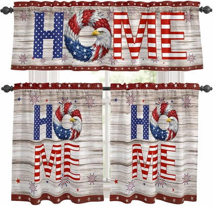 4th of July Kitchen Curtains Set 3 Piece by Unknown