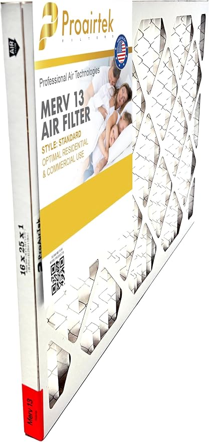 Proairtek AF16251M13SWH Model 16x25x1 Pack of 6 Air Filters, MERV 13; Ideal - Image 2