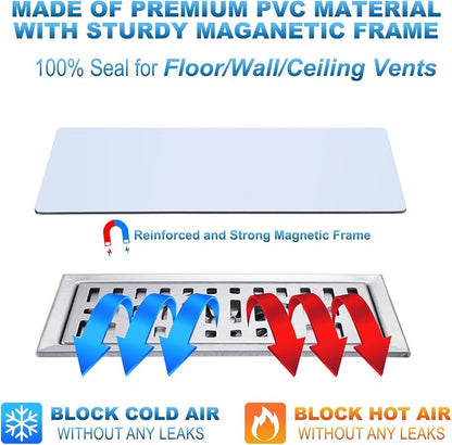 Magnetic Floor Register Vent Covers, 4 x 10 Inch Superior Hold Vent Covers - Image 3