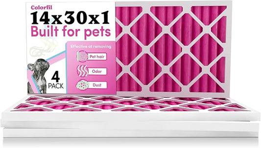 Colorfil 14x30x1 Air Filter | Made in the USA | Color Changing | Remove Cat and by ColorfilAirFilters