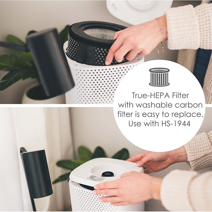 Crane Air Purifier with True HEPA Filter, UV Light, 250 Sq Feet Coverage - Image 6