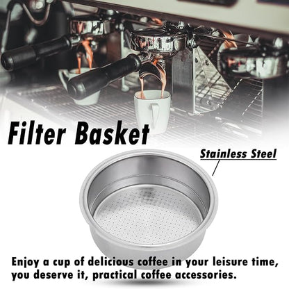 51mm Stainless Steel Coffee Filter Double Layer Filter Basket Stainless Steel - Image 2
