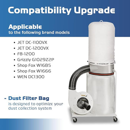 70333 Dust Collector Bag, fit for POWERTEC DC-1512, Vacuum & Dust Collector Bags - Image 4