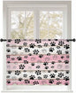 Sheer Curtains 54 Inch Length, Vintage Farmhouse Country Wooden Grain Privacy by Unknown