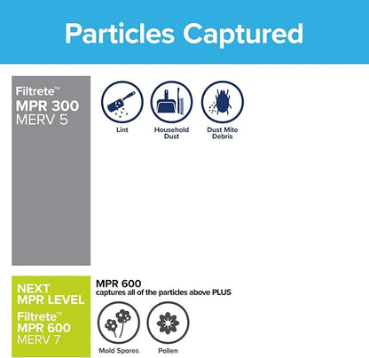 Filtrete 14x14x1 Air Filter, MPR 300, MERV 5, Clean Living Basic Dust 3-Month - Image 5