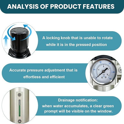Upgraded 3/4" NPT Heavy Duty Industrial Grade 3 Stage Air Drying System - Image 2