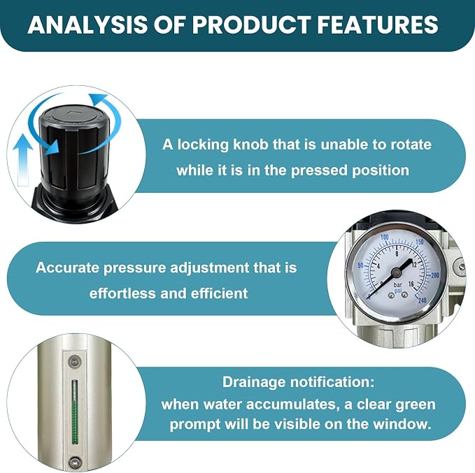 Upgraded 1/2" NPT Heavy Duty Industrial Grade 4 Stage Air Drying System - Image 2