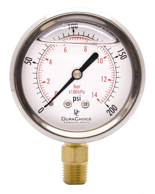 2-1/2" Oil Filled Pressure Gauge by DirectMaterial