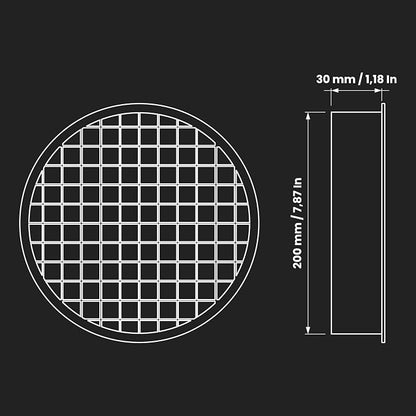 Repa Market 8 x 8 Inch Duct Cover – Galvanized Steel Round Duct Cap - Image 2