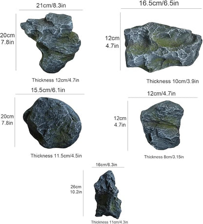 Outdoor Fake Rock Cover Realistic Lightweight Fiberglass Artificial Landscape - Image 7