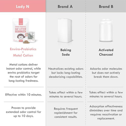 Lady N Fresh Woody Scent Cat Litter Deodorizer, Litter Box Odor Control Powder - Image 7