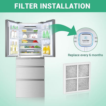 4 Pack Refrigerator Air Filter Replacement, Compatible - Image 6