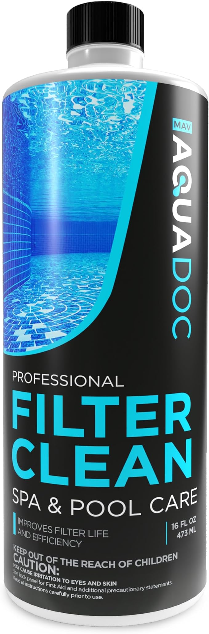 Hot Tub Filter Cleaner Soak, Pool Filter Cleaner & Pool Cartridge Cleaner by AquaDocSpaHotTubSupplies