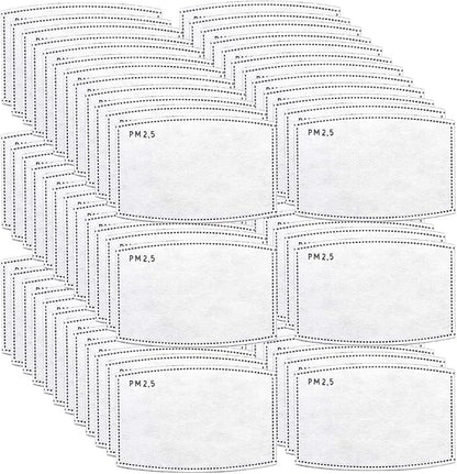 100 PCS PM2.5 Activated Carbon Face Mask Filter by Sanfiland
