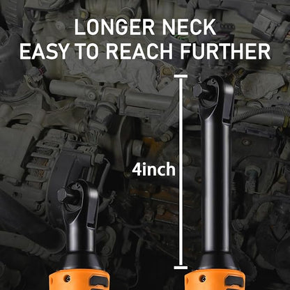 3/8" Cordless Electric Ratchet Wrench Set, 18V Power Ratchet Tool Kit - Image 2