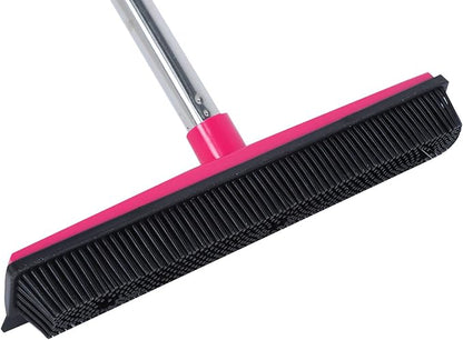 Multifunctional Broom, Telescopic Carpet Rake Rubber Pp 12.6in Brush Easy Wash - Image 7