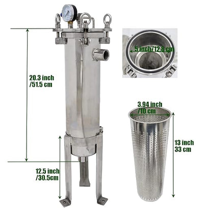 #4 Bag Filter Housing 304 Stainless Steel Filter Solid-Liquid Separation Tool - Image 2