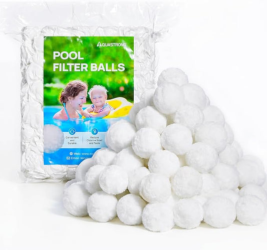 AQUASTRONG Pool Filter Balls for Sand Filters, 5.5 lbs Reusable Pool Sand by AQUASTRONG%E2%80%94%E2%80%94POWERYOURWATER
