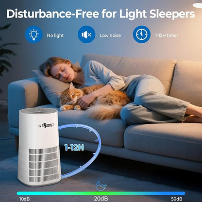 Ownpets Pet Air Purifier for Large Room up to 2620 ft², 5-in-1 Washable Filter - Image 8