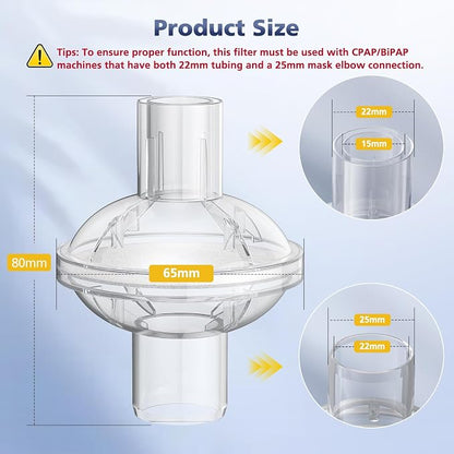 9-Pack CPAP Filter, Universal Inline CPAP Filter Compatible - Image 3