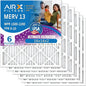 AIRX FILTERS WICKED CLEAN AIR. 16x16x2 Air Filter MERV 13 Electrostatic Pleated by AIRXFILTERSWICKEDCLEANAIR