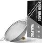 Walfos 6.3 Inch Fine Mesh Strainer, Premium Stainless Steel Sieve and Sifter by Walfos