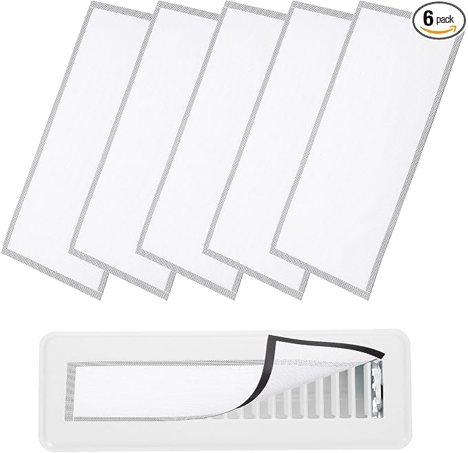 YOKIVE 6 Pcs Magnetic Floor Vent Covers, Floor Register Cover PVC Mesh Air Vent by YOKIVE