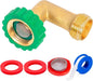 Lead-Free Brass 90°Hose Elbow Fitting, 90 Degree Hose Saver Green Quick Swivel by Breezliy