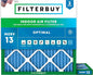 Filterbuy 15x15x1 Air Filter MERV 13 Optimal Smoke & Allergy Defense, by Filterbuy