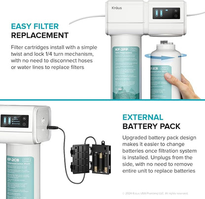 KRAUS Purita 2-Stage Under Sink Water Filtration System - Image 8