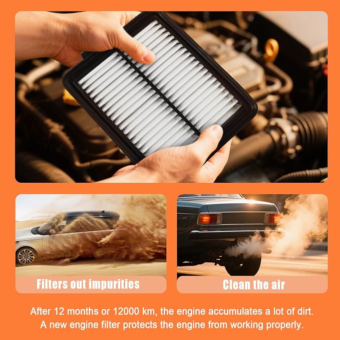 17220-5K0-A00 Air Filter Replacement Compatible - Image 3