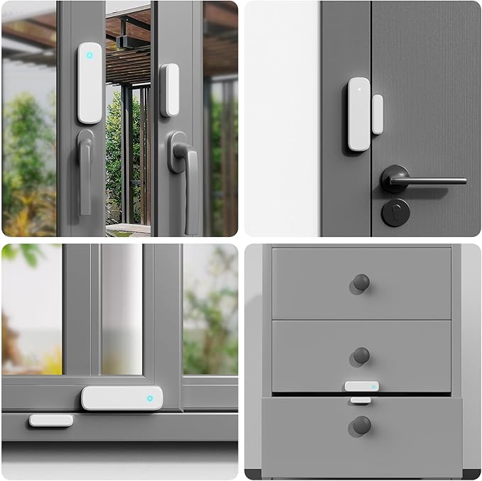 Door Chime, Door Sensor Chime When Door Opens, BITIWEND Door Entry Alarm for Business/Home/Office/Store, 600 FT Range, 32 Chimes 5 Adjustable Volume Door Ringer Alert 1Sensor + 1Receivers White