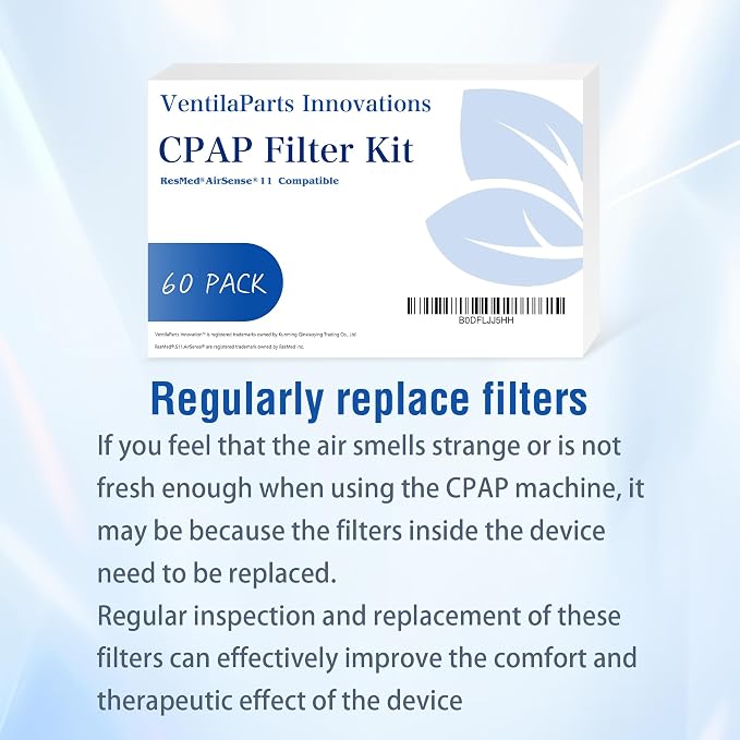 60 Pack - Ultra Fine CPAP Filters - Compatible - Image 6