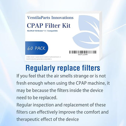 60 Pack - Ultra Fine CPAP Filters - Compatible - Image 6