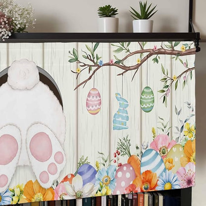 Easter Curtain Valances for Windows, Kitchen Valance Window Treatment, Spring - Image 7