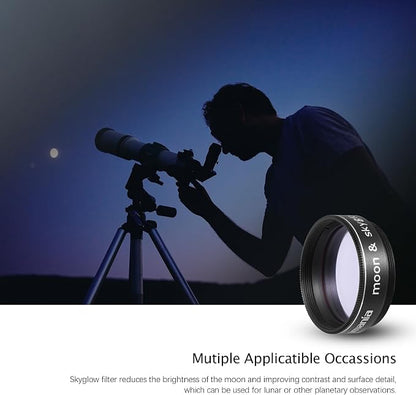 Astromania Telescope Moon Filter 1.25 Inch, Moon Skyglow Filter Reduces Moon - Image 7