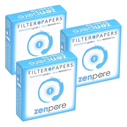 Filter Paper 7 cm Lab Qualitative Filter Paper by ZENPORE