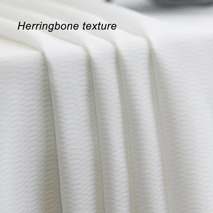Non-See-Through Privacy White Sheer Curtains 96 inches Long 2 Panels - Image 5