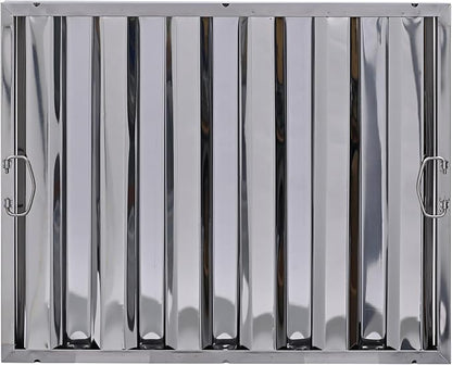 25" x 20" Stainless Steel Commercial Hood Filter – Dishwasher Safe, Welded - Image 2