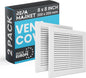 Repa Market 8 x 8 Inch White Square Air Vent Cover by RepaMarket
